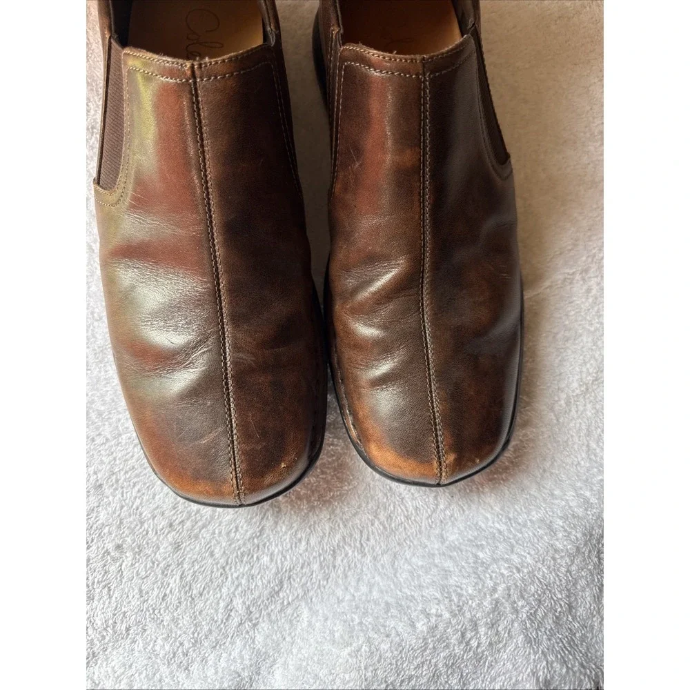 Cole Haan Zeno Men's Size US 9 Brown Leather Slip On Loafer Shoes C07486